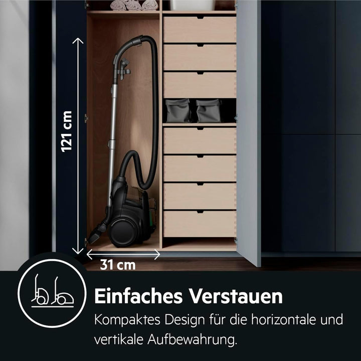 AEG CLEAN 6000 ÖKO AL61C2ÖKO Staubsauger beutellos / ETM Testsieger (SEHR GUT) / 60 % Recyclingmater