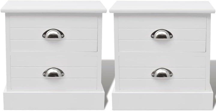 vidaXL 2X Nachttisch Nachtschrank Konsole Telefontisch Kommode Holz französisch, 2x