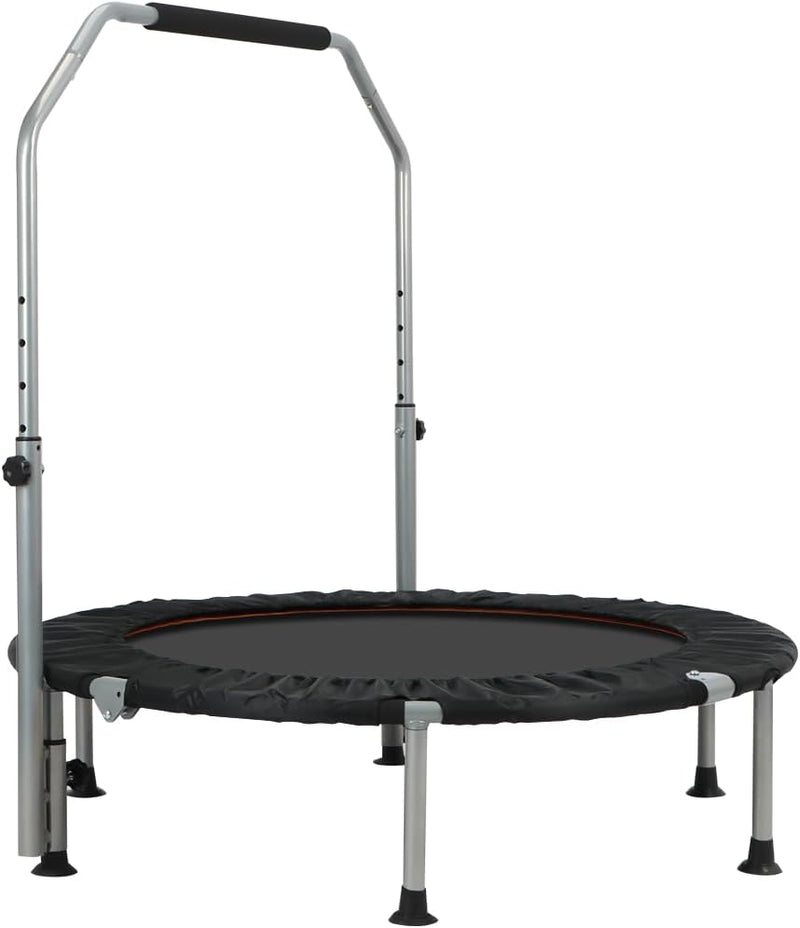 Panana Faltbares Mini-Trampolin Ø102cm Fitness-Trampolin Rebounder, Trainings-Trampolin mit Haltesta