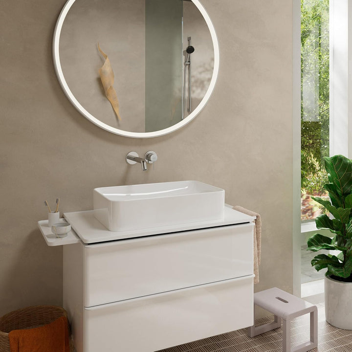 hansgrohe Tecturis S - Waschtischarmatur Unterputz für Wandmontage, Wasserhahn Bad mit Auslauf Länge