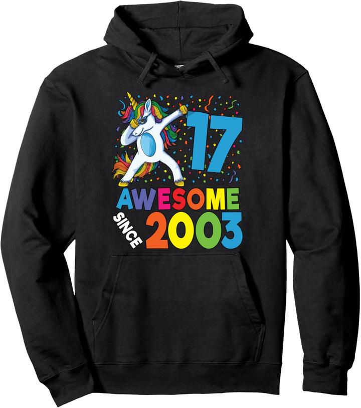 17 Geburtstag Einhorn Jungen Party Geschenk Pullover Hoodie