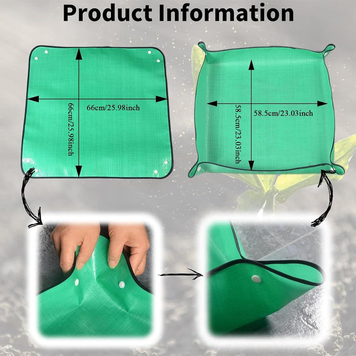 Gartenwerkzeug Set - Manueller Bodenlocher | Pflanzen Umtopfmatte,Für Tomaten Paprika Rasen Innen Au