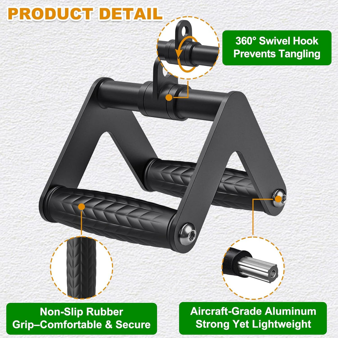 Kipika Tricep Pull Down Attachment, Cable Machine Accessories for Home Gym, Cable Machine Attachment