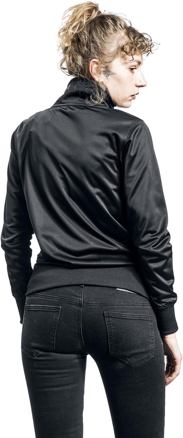Lonsdale Damen Eype Trainingsjacke, XL Schwarz