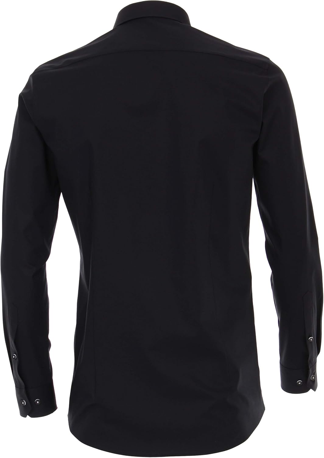Venti Herren Chambray Hemd uninah Body Fit 38 Schwarz (Schwarz 800), 38 Schwarz (Schwarz 800)