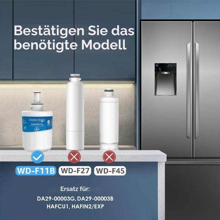 Waterdrop DA29-00003G Kühschrank Wasserfilter, Ersatz für Samsung AquaPure Plus DA29-00003G, DA29-00
