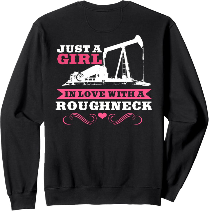 Oilfield Workers Gifts Oil Rig Oilfield Wife Design On Back Sweatshirt