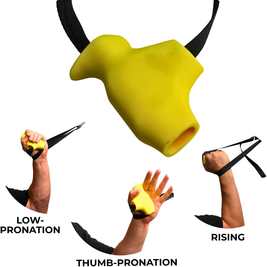 Armwrestling Trainingsgurt T-Handle + Referee Strap | vielseitiger Hand- und Unterarmtrainer für Arm