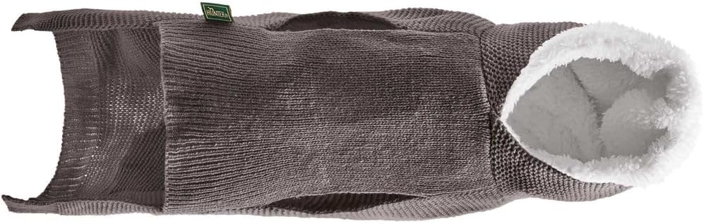 HUNTER Hundepullover RÖGLA, Farbe: rosa, leichter Strickpullover mit Plüsch-Kapuze, weich & elastisc