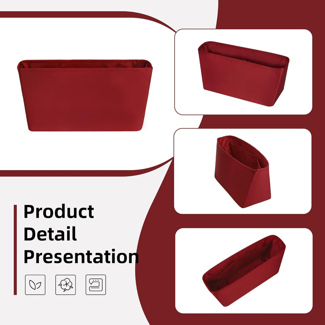 DGAZ Handtaschen Organizer Einsatz für LV Neverfull PM/MM/GM Taschen, Seide Tasche in Tasche Organiz