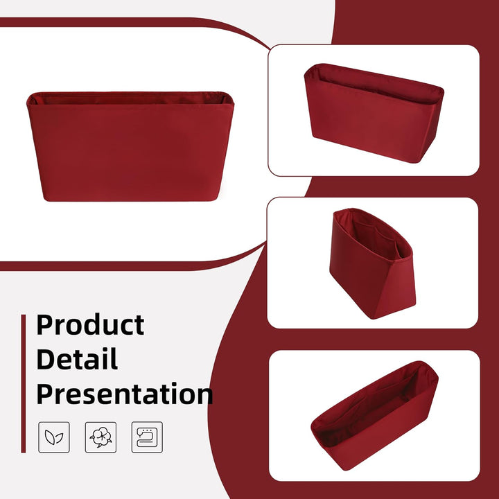 DGAZ Handtaschen Organizer Einsatz für LV Neverfull PM/MM/GM Taschen, Seide Tasche in Tasche Organiz