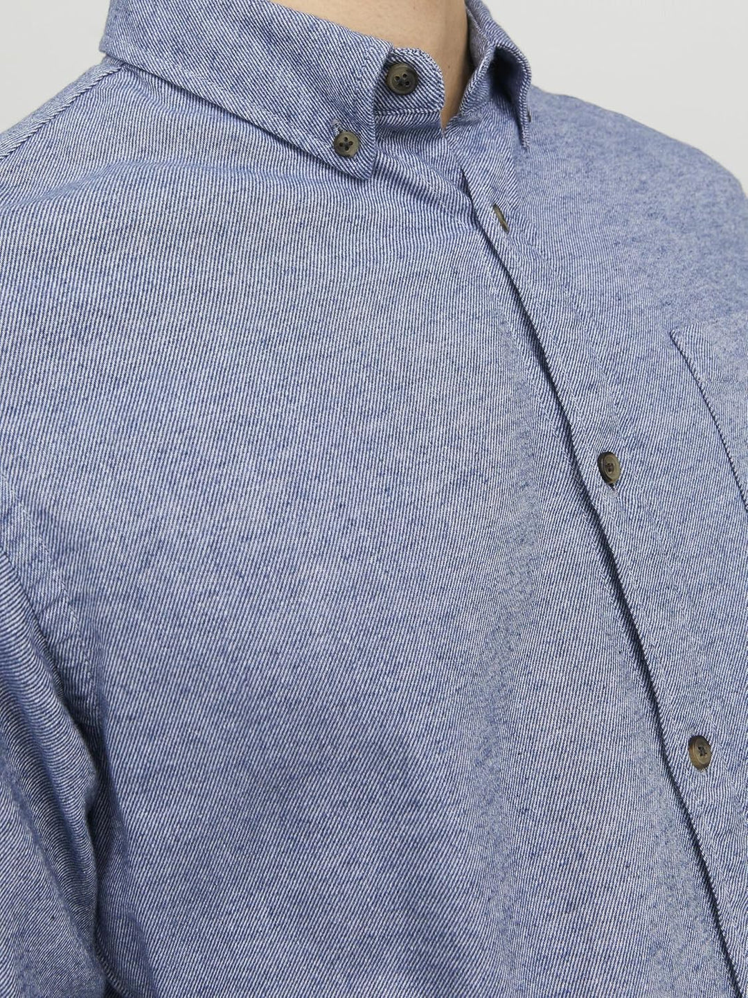 JACK & JONES Male Hemd Slim Fit Hemd XS Faded Denim, XS Faded Denim