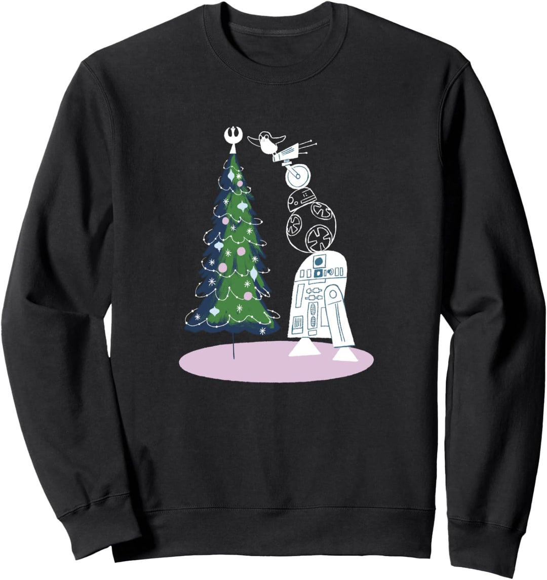 Star Wars Group Shot Droid Christmas Tree Sweatshirt