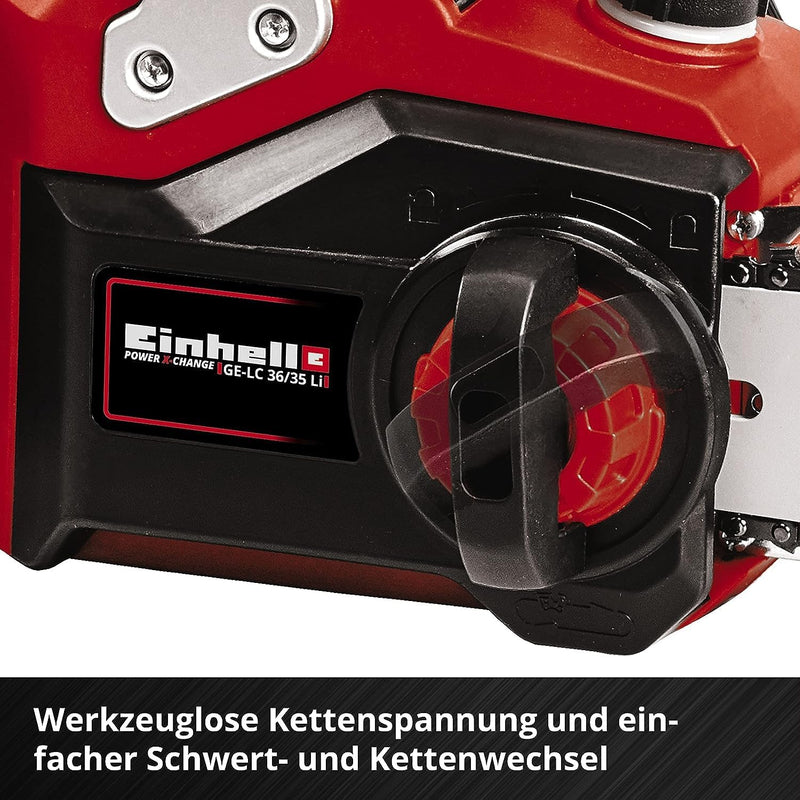 Einhell Akku-Kettensäge GE-LC 36/35 Li-Solo Power X-Change (Li-Ion, 36 V, 33 cm Schnittlänge, 15 m/s