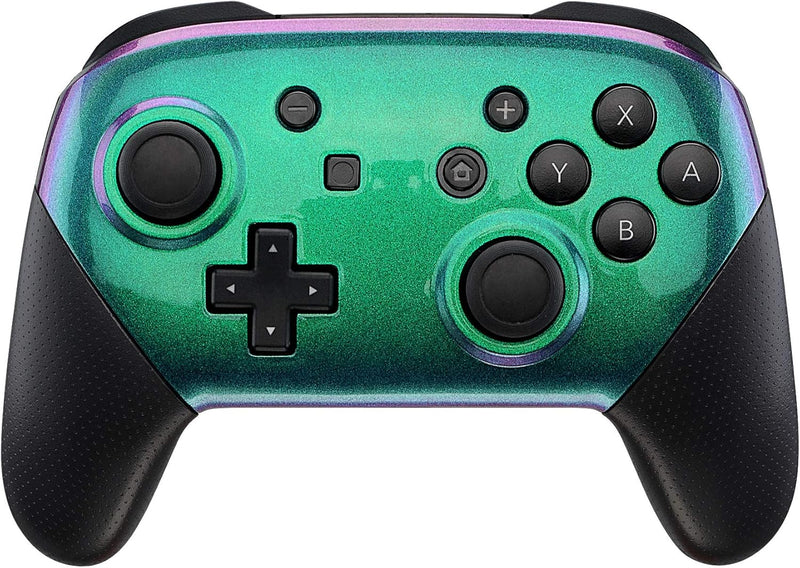 eXtremeRate Custom Case Cover kompatibel mit Nintendo Switch Pro Controller, DIY-Ersatz Grips Front