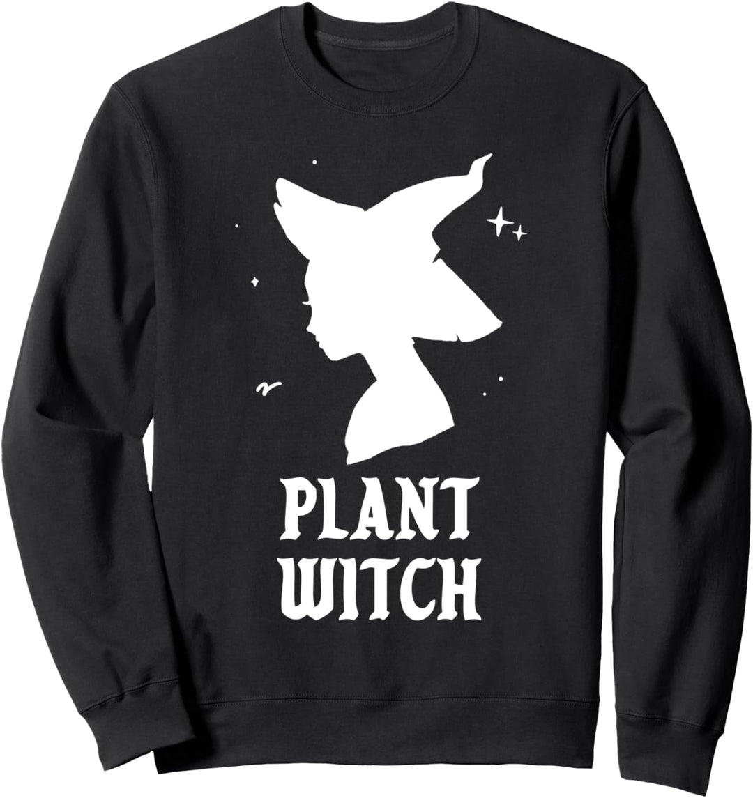 Pflanzen-Hexe Funny Spooky Vibes Gotik Halloween Kostüm Sweatshirt