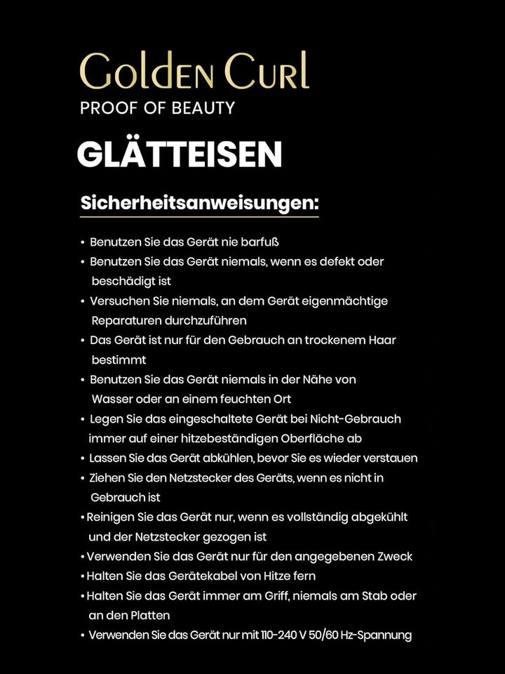 Glätteisen Locken und Glätten Haarglätter - 5 Jahre Sorgenfreiheit - Haar Styling Hair Straightener