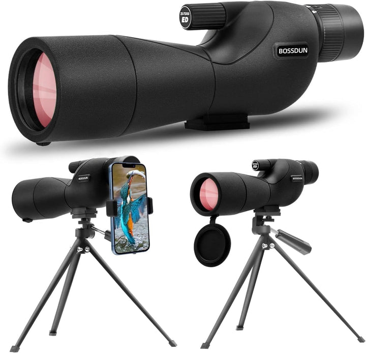 25-75X60 Spektive für Zielschiessen, Jagd, Vogelbeobachtung, Wildtierbeobachtung. Low Light Vision S