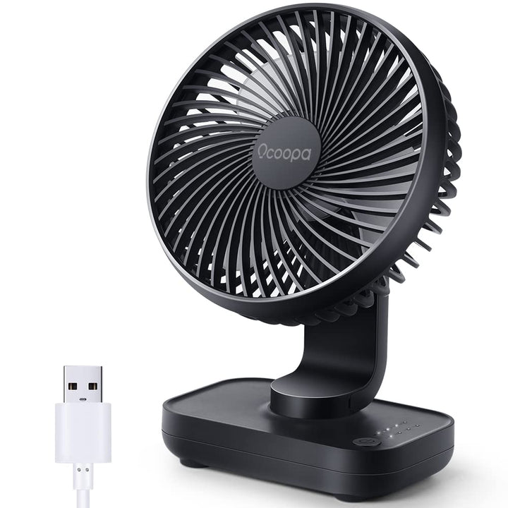 OCOOPA USB Ventilator - Ultra leise, 4 Geschwindigkeiten, leicht zu reinigen, sicher & langlebig, ko