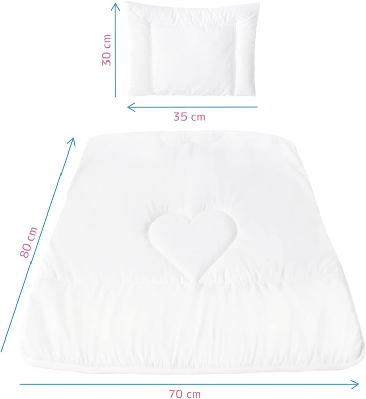 Baby Comfort Kinderbett- oder Kinderwagen-Bettwäsche-Set 80x70 cm für Baby Neugeborene