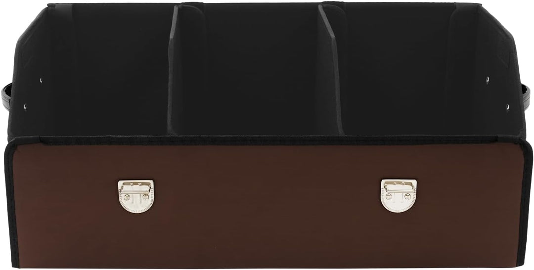 56L Kofferraum Organizer mit Deckel,Auto Kofferraumbox wasserdicht & verschleissfest Auto Kofferraum