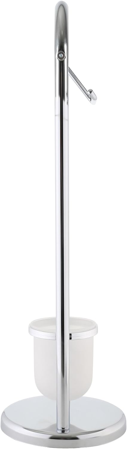 axentia WC-Garnitur Marino aus Chrom - Toilettenpapierhalter, Toilettenbürste & Klobürstenhalter ste