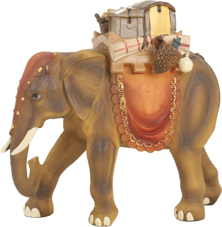 FADEDA Elefant/Höhe:13 cm/handbemalt/detailgetreue Krippen Figuren - Weihnachten Tisch Dekoration Kr