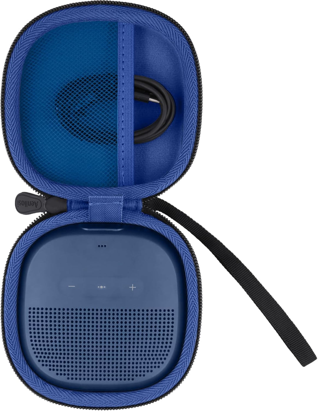 Aenllosi Hart Tasche Hülle für Bose SoundLink Micro Bluetooth Lautsprecher, Nur Tasche (Blau) Blau;,