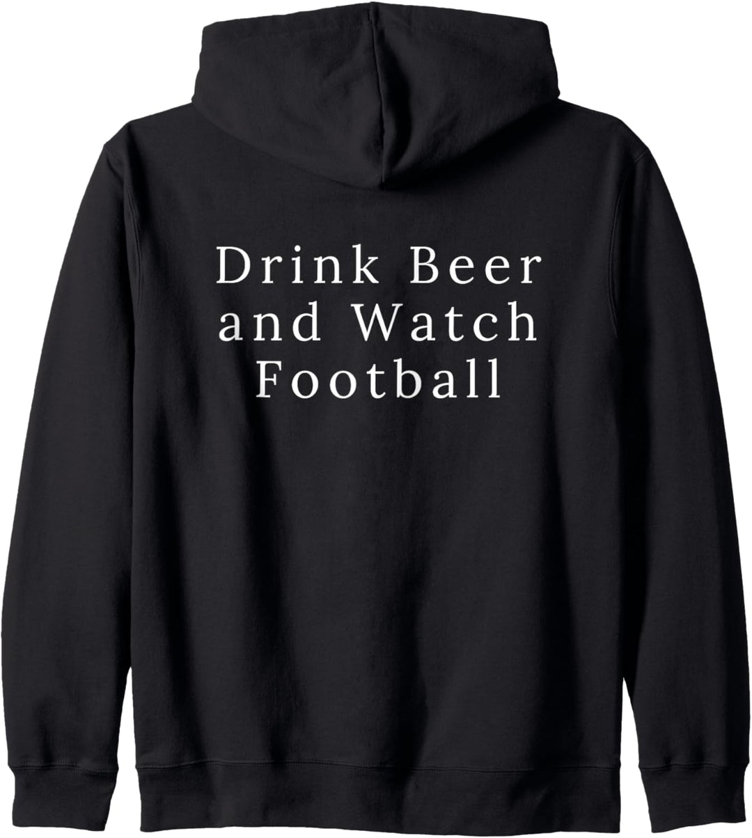 Trinken Sie Bier und beobachten Sie Fussball Lustig Männer Gameday Sport Kapuzenjacke