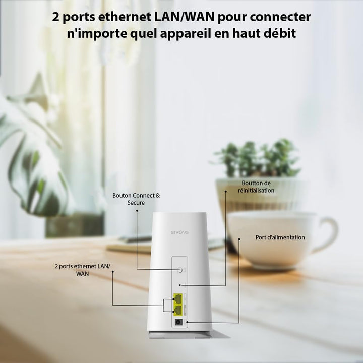 STRONG Atria Wi-Fi Mesh Home Kit 2100, WLAN Verstärker, Repeater, 200m² Abdeckung, 2100 Mbit/s, 2,4