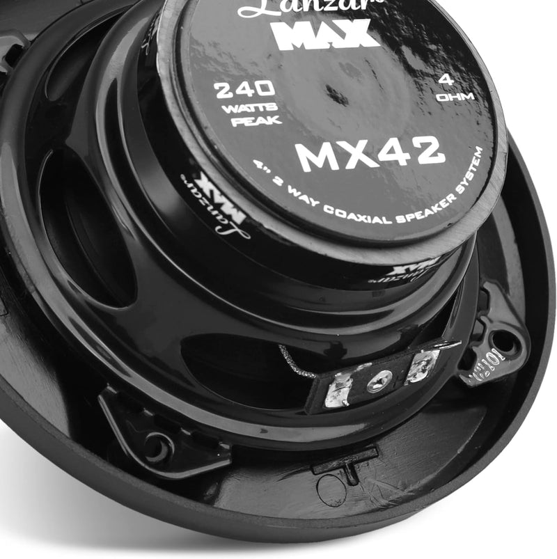 Lanzar MX42 2-Wege Koaxial-Lautsprecher (10,2 cm/4 Zoll, 120 W)