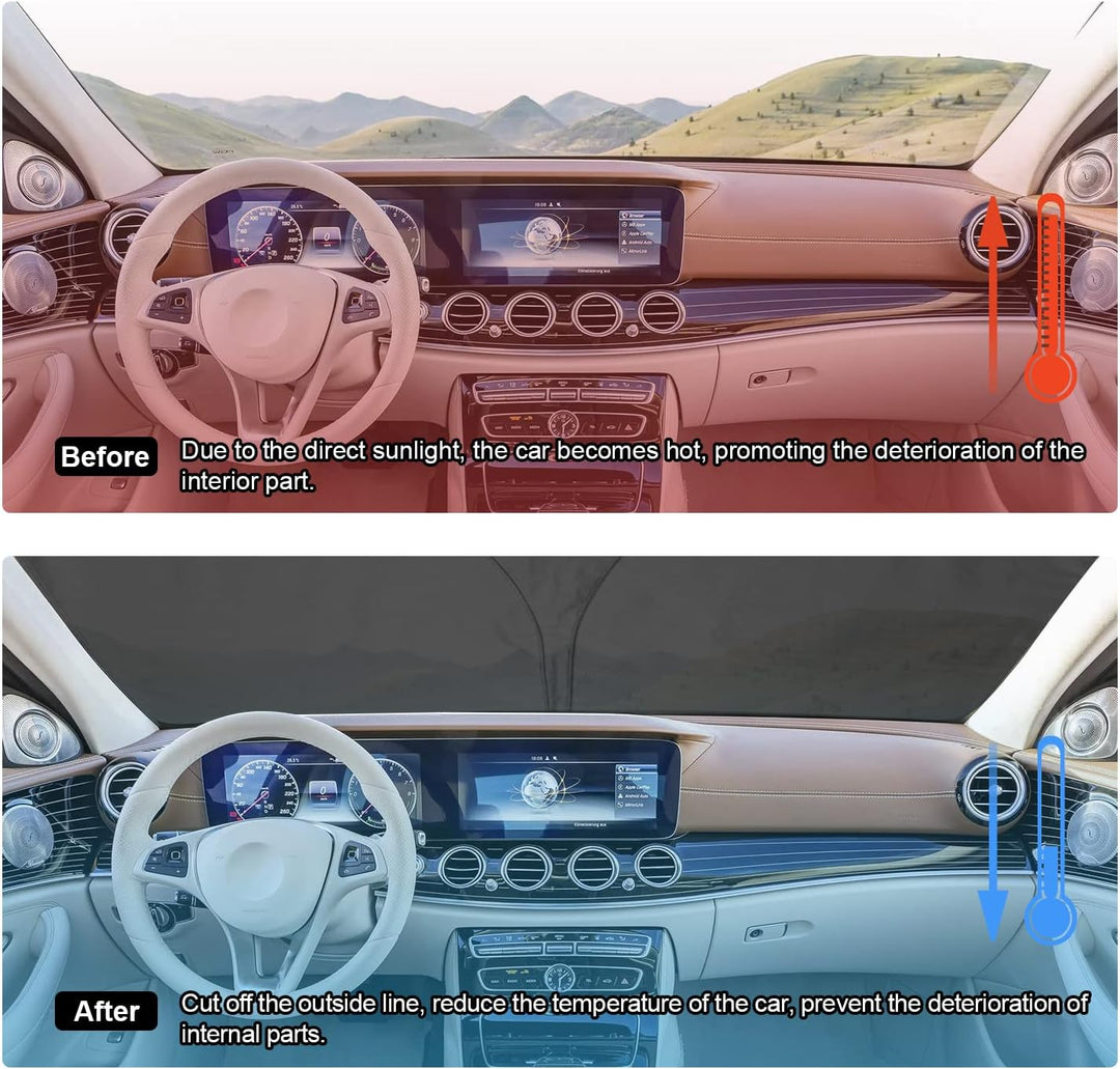 BIXUAN Sonnenschutz kompatibel mit Mercedes Mercedes Benz E-Klasse W213 CLS C257 2016-2023 Windschut