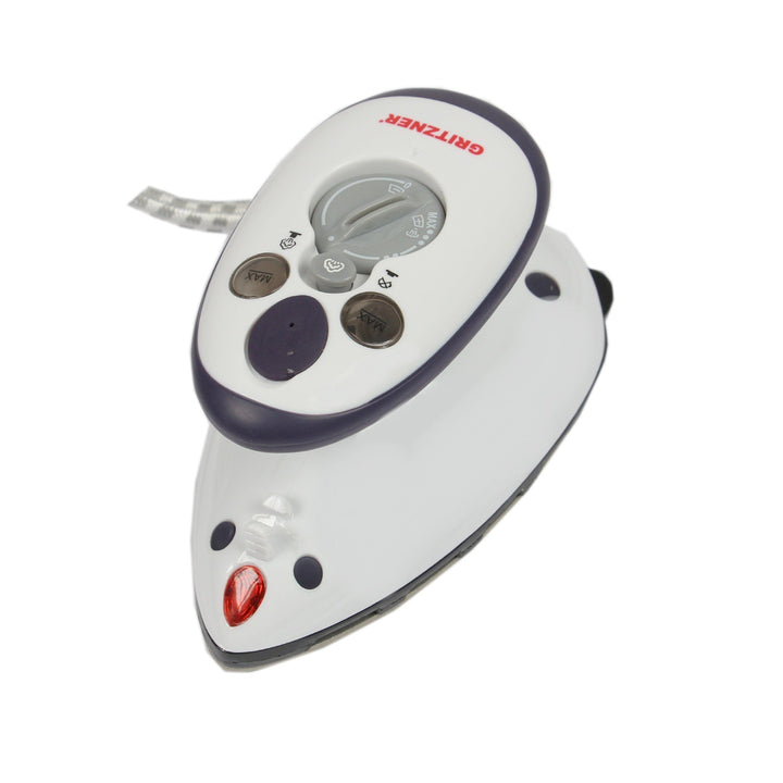 Gritzner 636 Mini Bügeleisen - 260-420 W, Antihaft Bügelsohle, Wassertank 40 ml, 110-240 V Netzspann