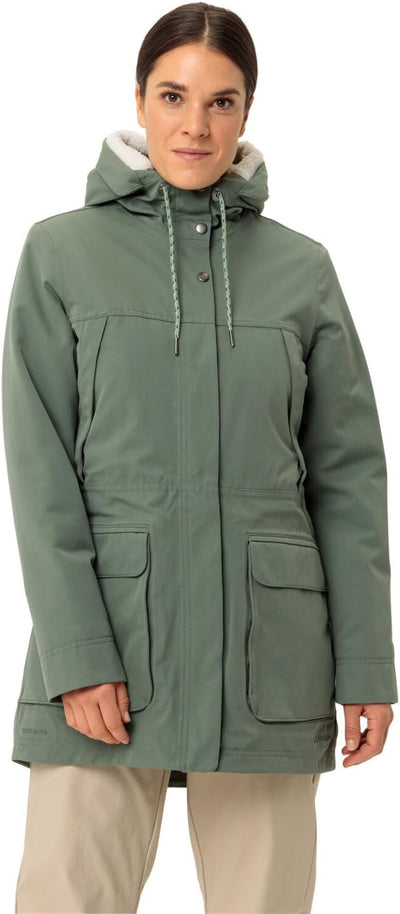 VAUDE Women's Manukau Parka II - Winterparka Damen 36 agave, 36 agave