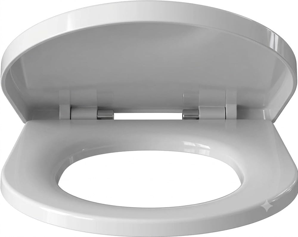 WC Sitz mit Deckel für Keramag & Geberit iCon, 4U, Renova Nr.1, Weiss | Duroplast, Absenkautomatik (