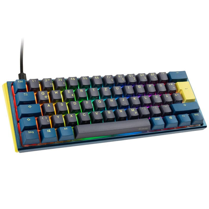 Ducky One 3 Daybreak - Mechanische Gaming Tastatur Deutsches Layout im Mini-Format (60% Keyboard) mi