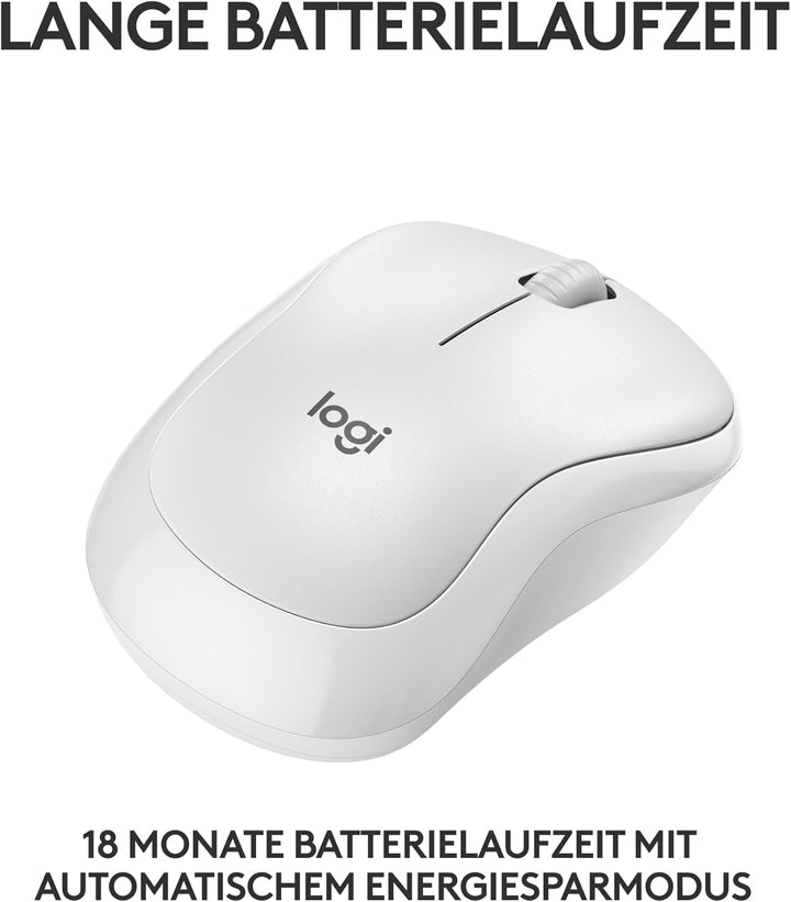 Logitech M240 Silent Bluetooth Maus, Kabellos, Kompakt, Mobil, Smooth Tracking, 18-Monate-Batterie,