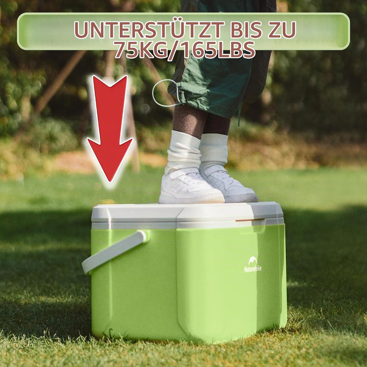Naturehike Kühlbox 5 Liter/18 Liter Thermobox hochwertige PU Isolierbox 48 Std. Kühlleistung Kühltas