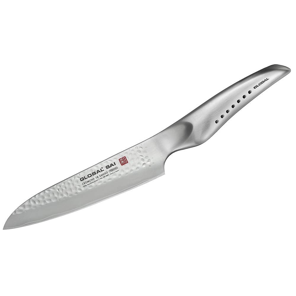 Global SAI-M01 Kochmesser, 14cm Hammerdesign