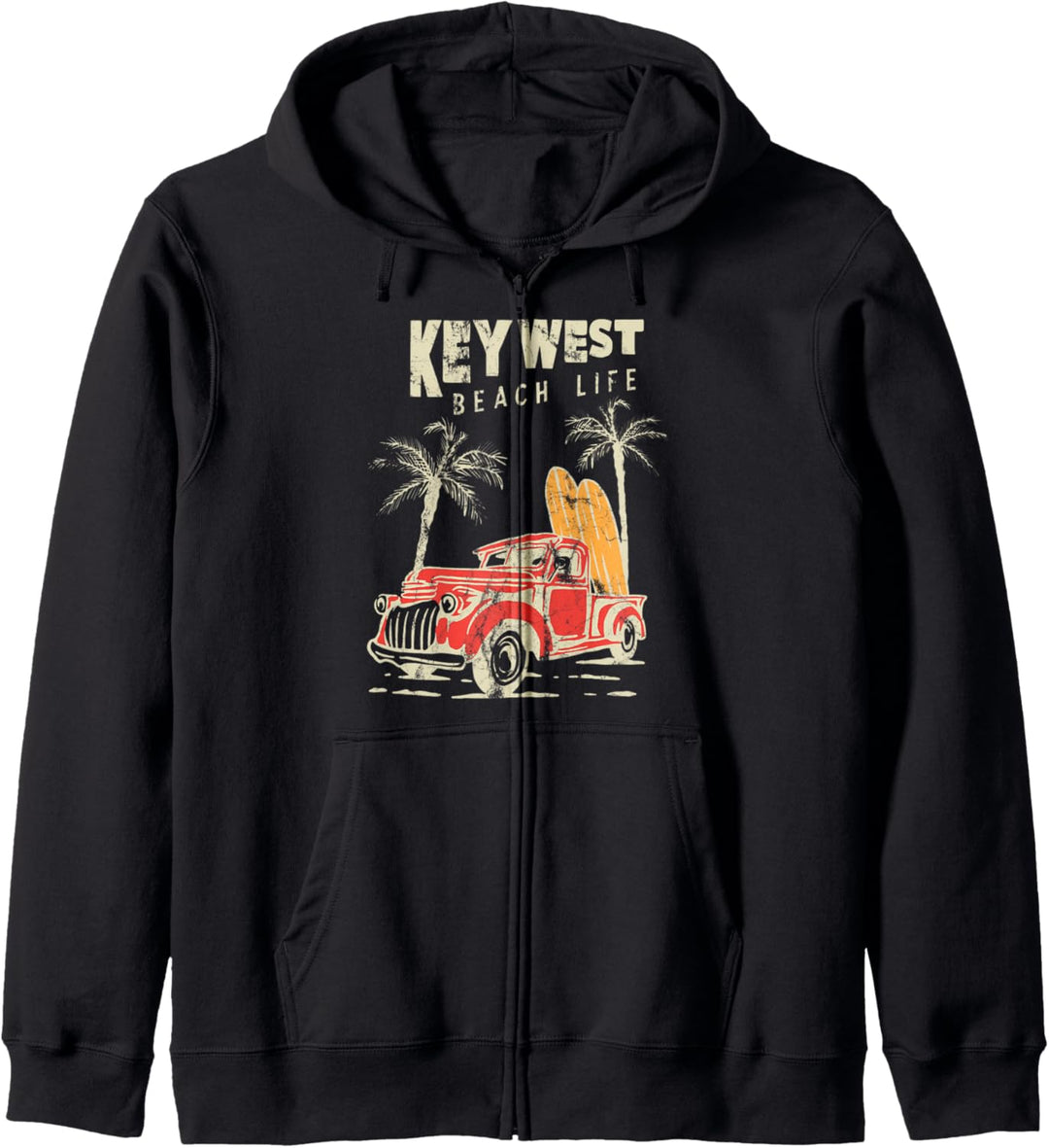 Key West, Florida - Truck Souvenir Kapuzenjacke