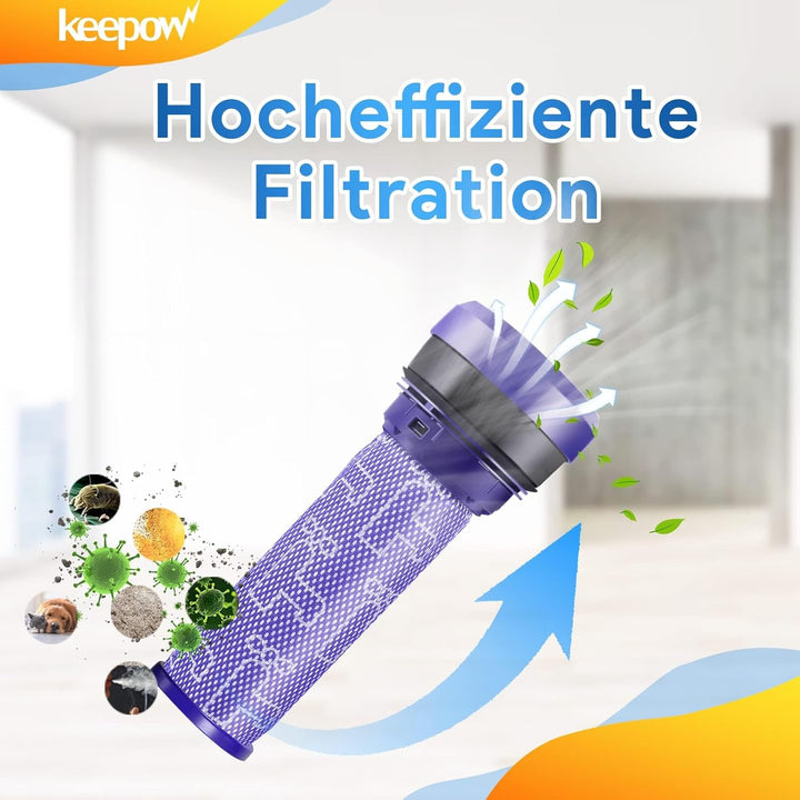 KEEPOW 2 Stück Pre-Filter Vormotorfilter für Dyson DC37, DC33C, DC39, DC28C, DC53 Staubsauger, 2 Stü