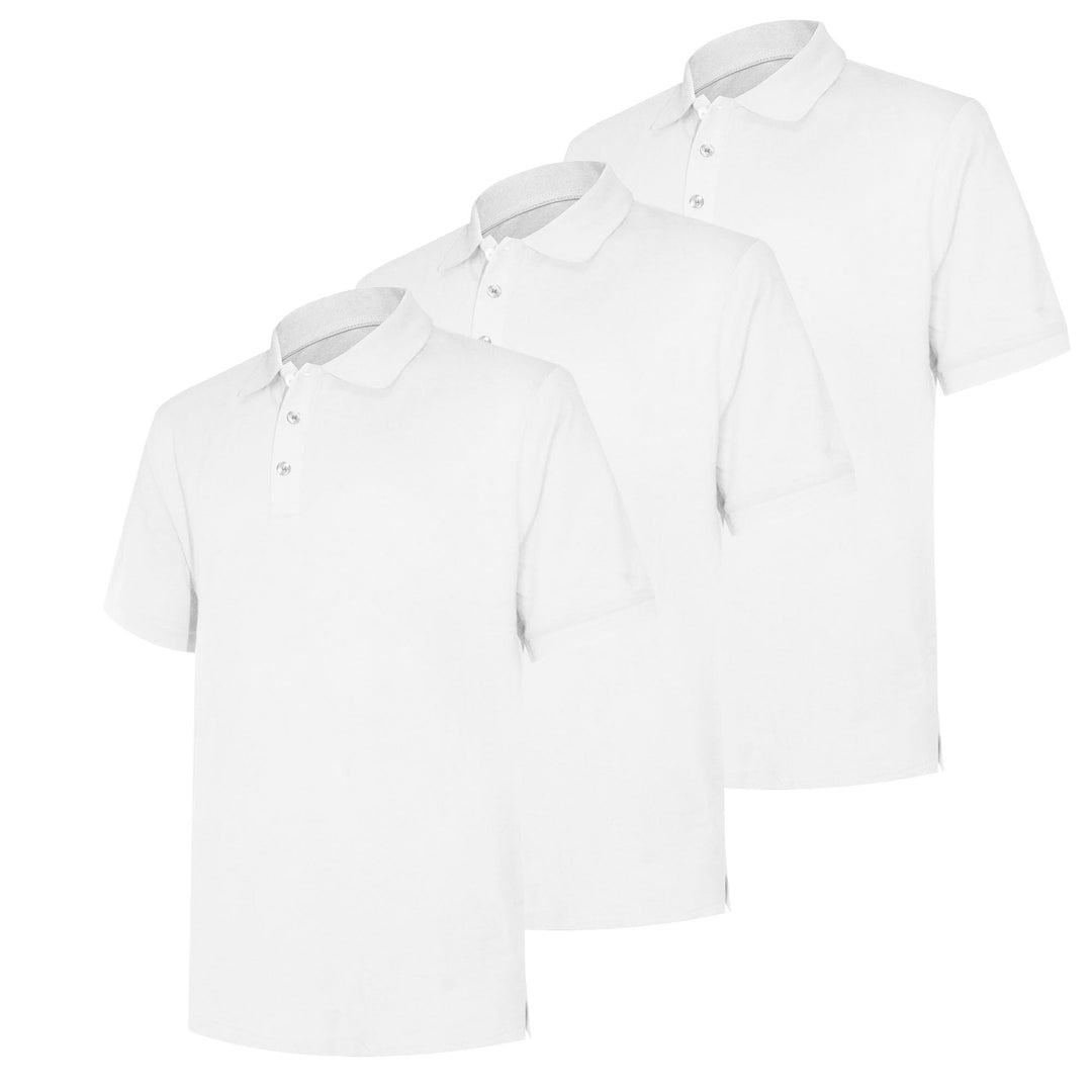 Liking Herren Basic Poloshirt Baumwolle Polo Shirts Polohemd Kurzarmshirt mit Knopfleiste 3er Pack 8