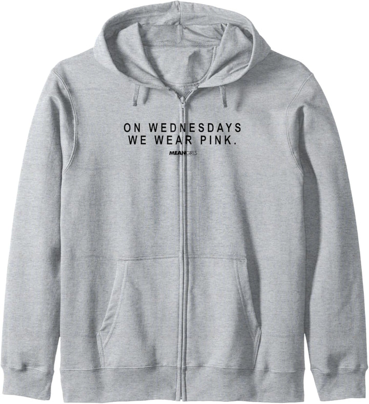 Mean Girls We Wear Pink Small Font Text Kapuzenjacke