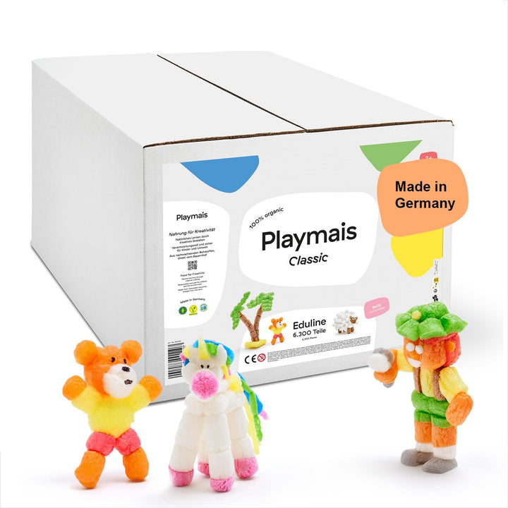 Playmais Eduline Refill | 6300 Teile | Bastelset | natürliches Spielzeug | vegan, verantwortungsvoll