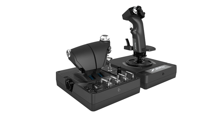 Logitech G X56 H.O.T.A.S. Schubregler & Stick-Controller für Weltraum-Simulationen, 6 Freiheitsgrade