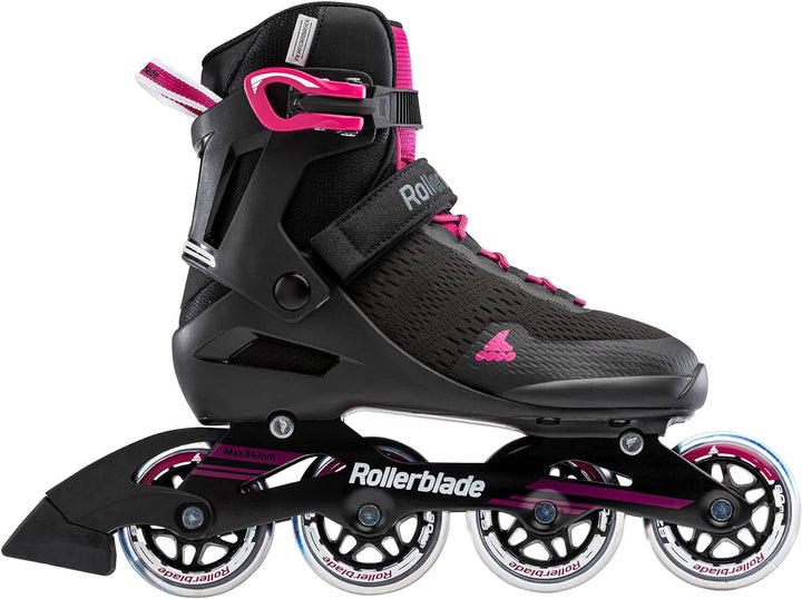 Rollerblade Damen Sirio 80 Inlineskate 240 Black/Raspberry, 240 Black/Raspberry