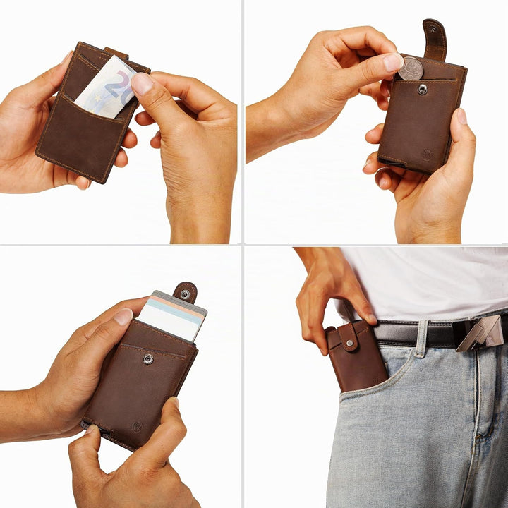Will Fire® Essential | Slim Wallet | Kartenetui für bis zu 10 Karten | Kreditkartenetui | Cardholder