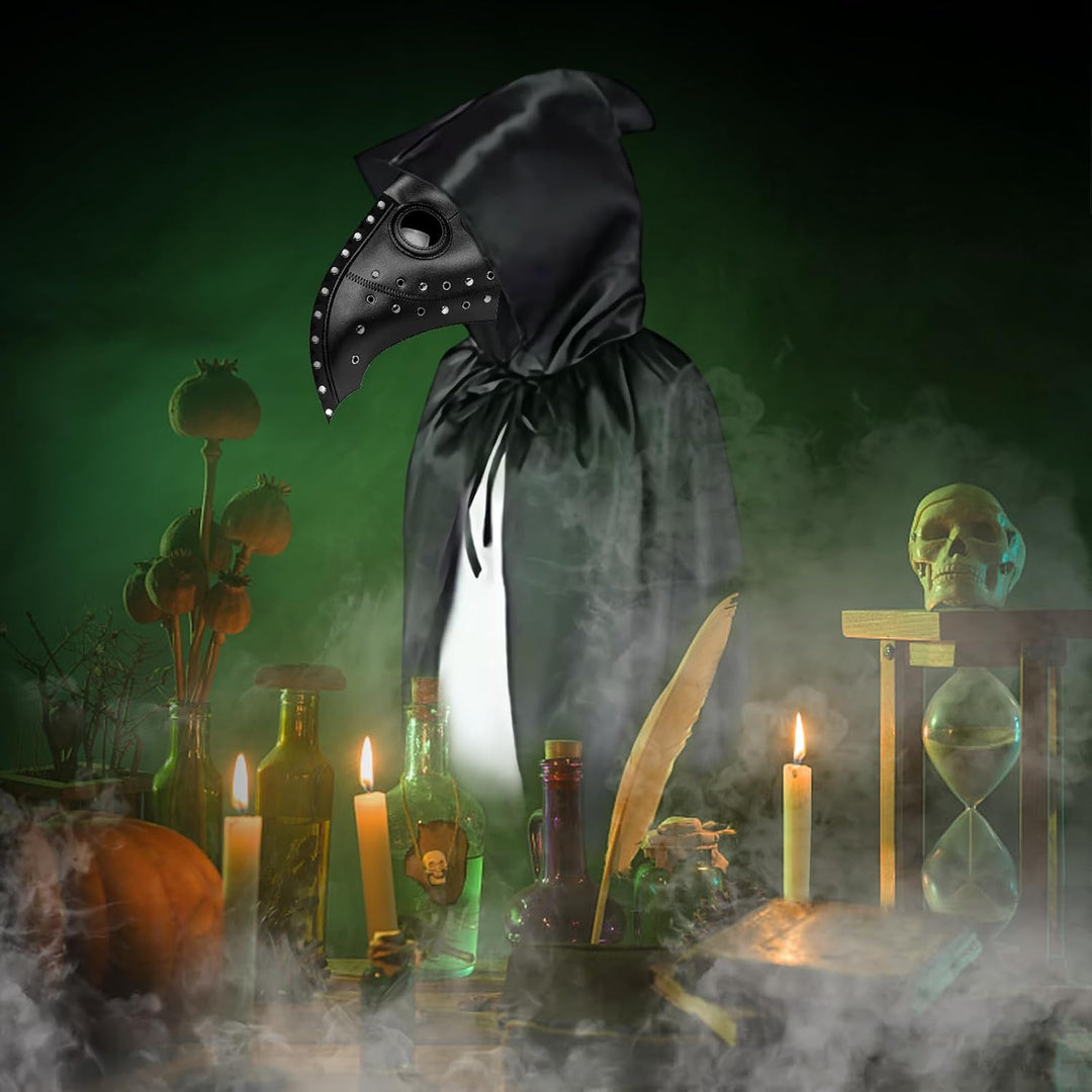 Lifreer Halloween Pest Arzt Maske, Halloween Kostüm Requisiten, Pest Arzt Kostüm, Steampunk Maske Sc