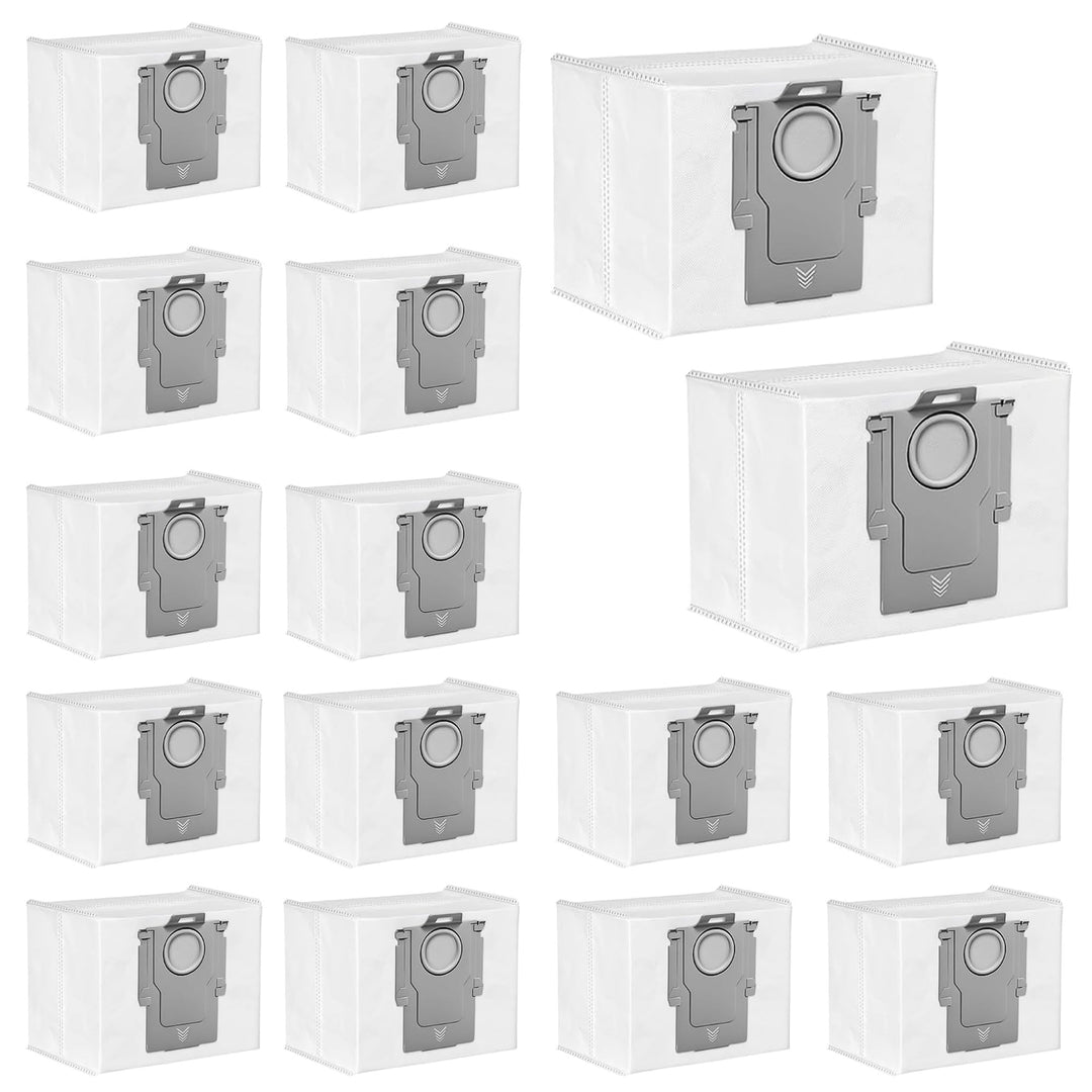 Nuangoo 16 Stück Staubsaugerbeutel, kompatibel für Roborock S7 Max Ultra/S8/Qrevo CurvX/Q7/Q10/Q5 Pr