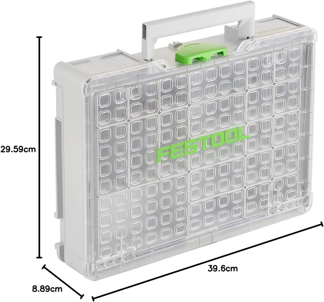 Festool Systainer³ Organizer SYS3 ORG M 89 22xESB (mit Einsatzboxen verschiedene Grössen) Transparen